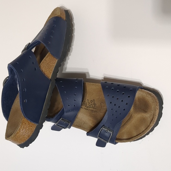 Birkenstock Birki's Navy Blue Sandal women size 6 - Picture 4 of 11